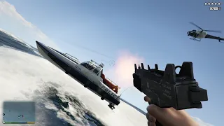 GTA 5 - First Person Battle + Five Star Escape