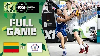 Lithuania v Chinese Taipei | Men | Full Game | Crelan FIBA 3x3 World Cup 2022