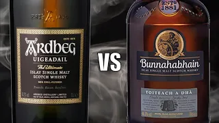 Ardbeg Uigeadail vs  Bunnahabhain Toiteach A Dhà Islay Single Malt Scotch Whisky