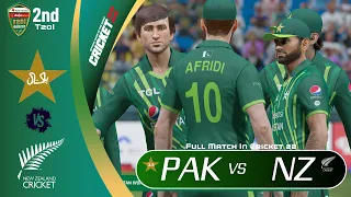Pakistan vs New Zealand | 2nd T20I | Full Match | Cricket 22