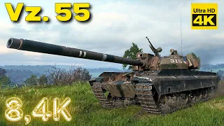 World of Tanks 4 Kills 8,4k damage Vz. 55 | 4K Video | - My battle My rules