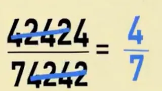 Wrong turn | The wrong way to Reduce Fractions. | But it works sometimes.