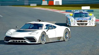 Mercedes-AMG Project One vs Mercedes CLK LM at Nurburgring