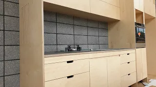 plywood kitchen build