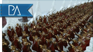 Mordor Invasion of Dol Guldur: Elves and Dwarves Stand United - Third Age Total War Mod Gameplay