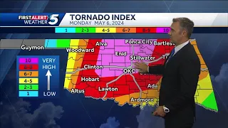 TIMELINE: Significant risk of severe storms with high tornado threat today in Oklahoma