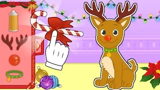 BABY PETS 🦌 Max se disfraza de Rodolfo el reno de Papá Noel | Videos infantiles de Navidad