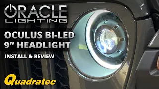 Oracle Oculus 9 inch Bi-LED Headlights Install and Review for Jeep Wrangler JL & Jeep Gladiator JT