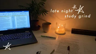 30 min late night study with me | real time no music