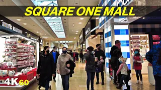 Square One Mall in Mississauga on Christmas Eve Walk (Dec 24, 2021)