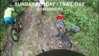 HE FELL HARD   TRAIL DAY | 1400Bikers sunday funday