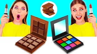 Défi Chocolat vs Réalité Nourriture | Bataille Comestible par BaRaDa Challenge