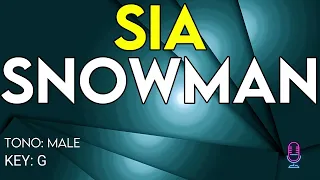 Sia - Snowman - Karaoke Instrumental - Male