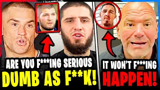 MMA Community ROASTS Khabib for FOOTAGE! Dana White SHUTS DOWN REQUEST! Dustin Poirier UFC 302