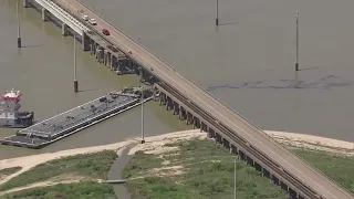 Evacuations slowly resume on Pelican Island Causeway after barge hits bridge