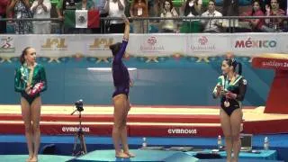 ANA ESTEFANIA LAGO, MEDALLA DE ORO EN PISO FEMENINO " CEREMONIA DE PREMIACIÓN "