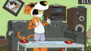 Family guy - Cheetah from comurcial snorting cheetos