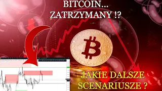 BTC zatrzymany, lokalna strefa podażowa i koniec wzrostów ?! Jakie potwierdzenia, co dalej ?!