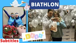 Biathlon news. They became mothers with a difference of one day. Anna Sola and Iryna Leshchenko.