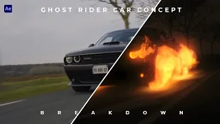 Ghost Rider Car VFX - Time Lapse Workflow Breakdown - BEYOND SKY 2022