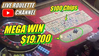 🔴LIVE ROULETTE | 💰 MEGA WIN 💲19.700 In Las Vegas Casino 🎰 $100 Chips Bets Exclusive ✅ 2023-08-30