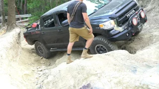 Black Pearl The Tundra Taking On Daniel's 1st & 2nd Ledge - Uwharrie National Forest, North Carolina