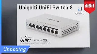 Ubiquiti Networks US-8-60W Unifi Switch 8 Port Managed Gigabit Switch with 802.3af PoE Unboxing