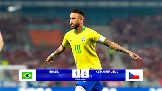 Brazil vs Czech Republic - International Friendlies - PES 2019 PC Gameplay