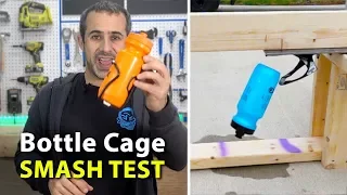 Which water bottle cage will survive the bottle smasher?