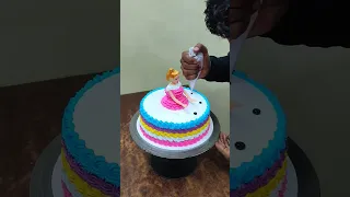 So Cute 😘 Doll Cake design  #trending #shortvideo #viral #ytshorts #shortsfeed