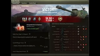 WZ-111G FT - Empire Border - 11k XP - 4.5k damage - 3 destroyed - 1st class - High Caliber