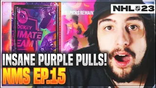 INSANE PURPLE PULL LUCK! NO MONEY SPENT NHL 23 PACK OPENING EP.15