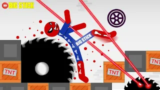 20 Min Best Falls | Stickman Dismounting Funny Moments | Big Stick #65