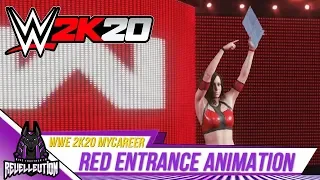 WWE 2K20 My Career: Red Entrance Animation #WWE2K20 #WWE