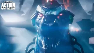 READY PLAYER ONE "Mechagodzilla vs Gundam" Clip | Steven Spielberg Sci-Fi Action Movie