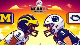 NCAA Football 06 | #4 Michigan vs Penn State | Week 12 BIG 10 Showdown