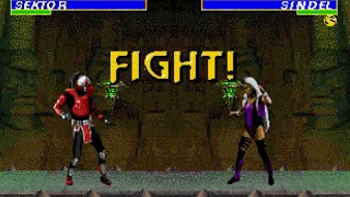 SEKTOR vs SINDEL - ULTIMATE MORTAL KOMBAT 3 - SEGA GENESIS - SEGA MEGA DRIVE