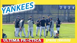 NEW YORK YANKEES ULTIMA Práctica del Spring TRAINING 2024 |  2️⃣0️⃣2️⃣4️⃣🔥⚾️