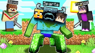 Minecraft: SPARTA CAMBIAFORMAS VS 2 ASESINOS 😱 SPEEDRUN vs HUNTER MINECRAFT con SILVIO