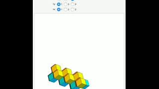 Packing of Rhombic Dodecahedra Expanding and Contracting in Two Directions