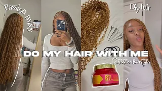 Do My Hair With Me | Passion twists with curls
