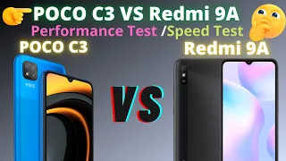 POCO C3 vs Redmi 9A Speed Test| Comparison | Performance Test  | Which is Better ?