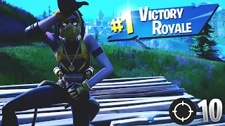 10 Kill Solo Win With Double Agent Hush Gameplay In Fortnite Battle Royale (Season 6)