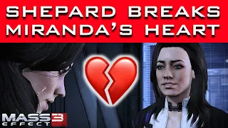 Mass Effect 3 - What Happens If You Break Up with Miranda?