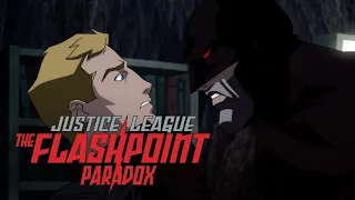 Barry Allen se encuentra por primera vez con Thomas Wayne | Justice League: The Flashpoint Paradox