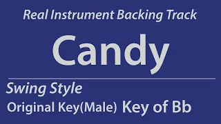 Candy/Backing Track/ Bb (Original Key - Male Vo Key)/Swing/Piano Trio/8bars Intro/Chords/140bpm