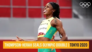 Elaine Thompson-Herah wins Olympic double-double 🏃‍♀️🥇🥇 | #Tokyo2020 Highlights