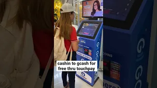 tutorial video #how to cash in to gcash for free thru touchpay machine. #gcash # cashin # touchpay