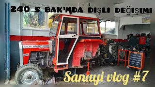 Massey Ferguson 240 s DİFERANSİYEL TAMİRİ [ayna maruti dişli değişimi)