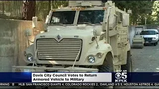 Davis Police Return Armored Police Vehicle To Military